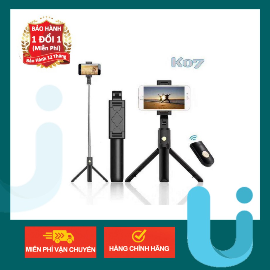 Gậy tự sướng 3 chân bluetooth K07 Cao Cấp