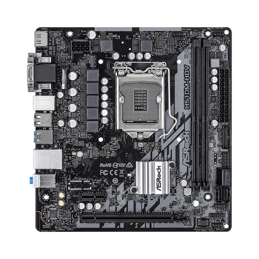 ASROCK H510M-HDV (Intel H510, Socket 1200, m-ATX, 2 khe Ram DDR4)