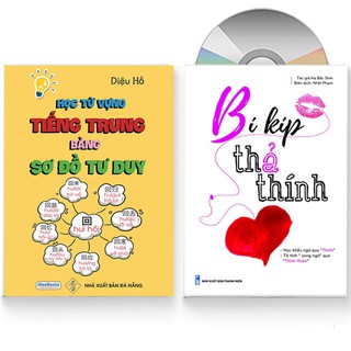Sách - Combo: Học từ vựng tiếng Trung bằng sơ đồ tư duy + Bí kíp thả thính + DVD quà tặng