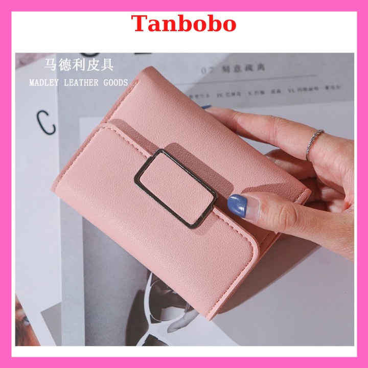 Ví nữ ngắn mini cao cấp cầm tay bỏ túi dễ thương MN30