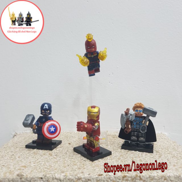 Minifigure siêu anh hùng Marvel EndGame WM6056 Thor captain america iron man