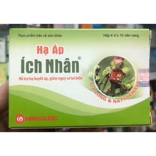 Hạ áp Ích Nhân - 40 viên - hỗ trợ hạ huyết áp, giảm nguy cơ tai biến