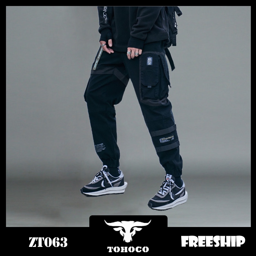 Quần Jogger Túi Hộp Lưng Thun Nhập Khẩu TOHOCO Phong Cách Bền Bỉ Basic