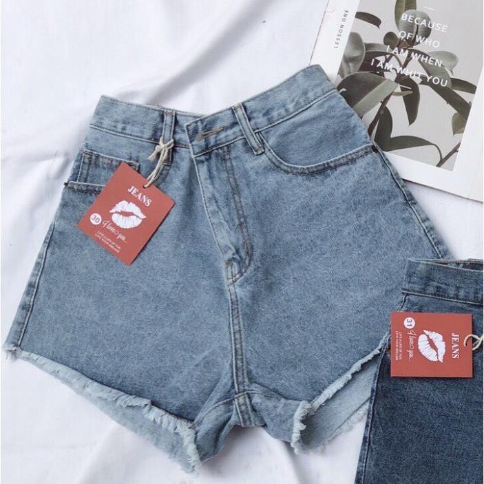 Quần short jean nữ từ size 40kg size đại 75kg mẫu trơn quần short lưng cao hàng VNXK - 2KJean ་