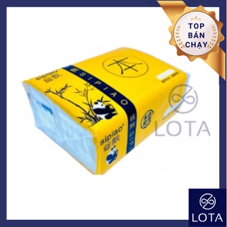 BỊCH KHĂN GIẤY 300 TỜ GẤU TRÚC PANDA, khăn giấy khô túi lớn, giấy ăn, lau chùi cho bé, tiện lợi du lịch, eating tissue