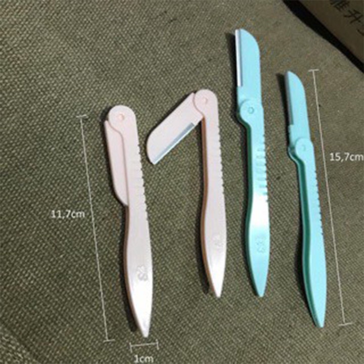 Bộ 3 Dao Cạo Lông Mày Bằng Thép Chống Gỉ