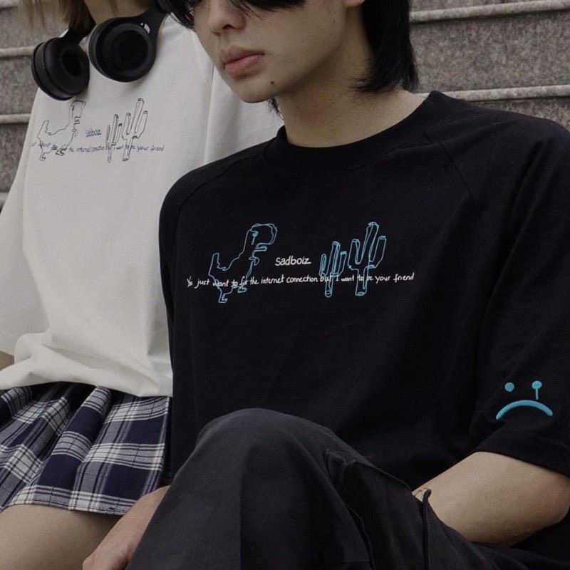Áo phông tay lỡ in hình người Saidboiz ngầu đét dành cho Nam nữ