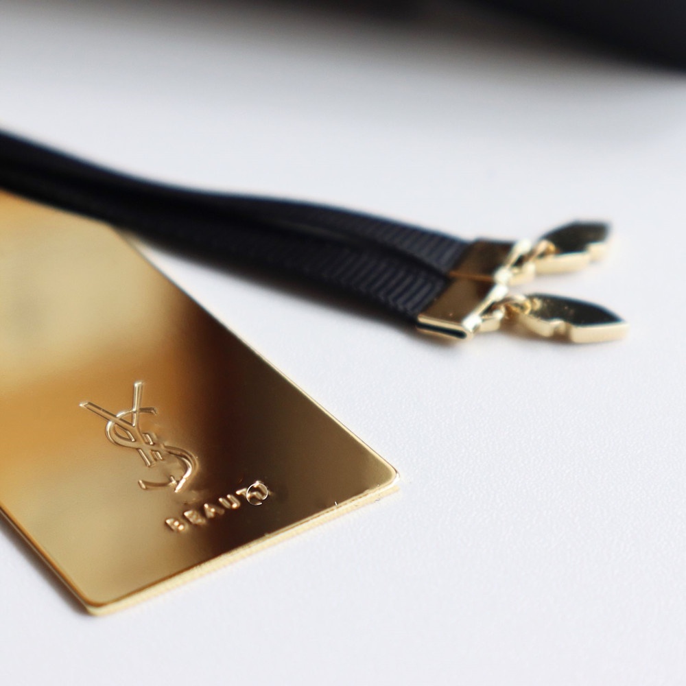 Vip Quà Tặng Y * L Bookmark Hình Chữ Nhật Bằng Kim Loại Tráng Gương Kèm Hộp Đựng