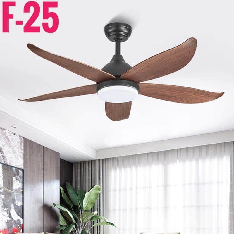 Quạt Trần Đèn F-25  Hiện Đại, Quạt Trần Trang Trí Phòng Khách Siêu Tiết Kiệm Điện Năng
