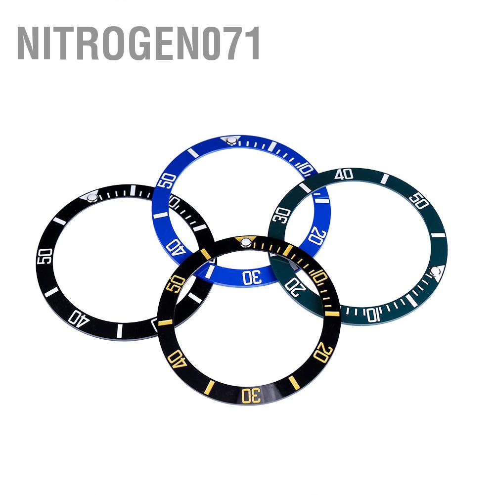 Nitrogen071 4 Colors New Ceramic Watch Wristwatch Bezel Insert Loop Replacement Parts