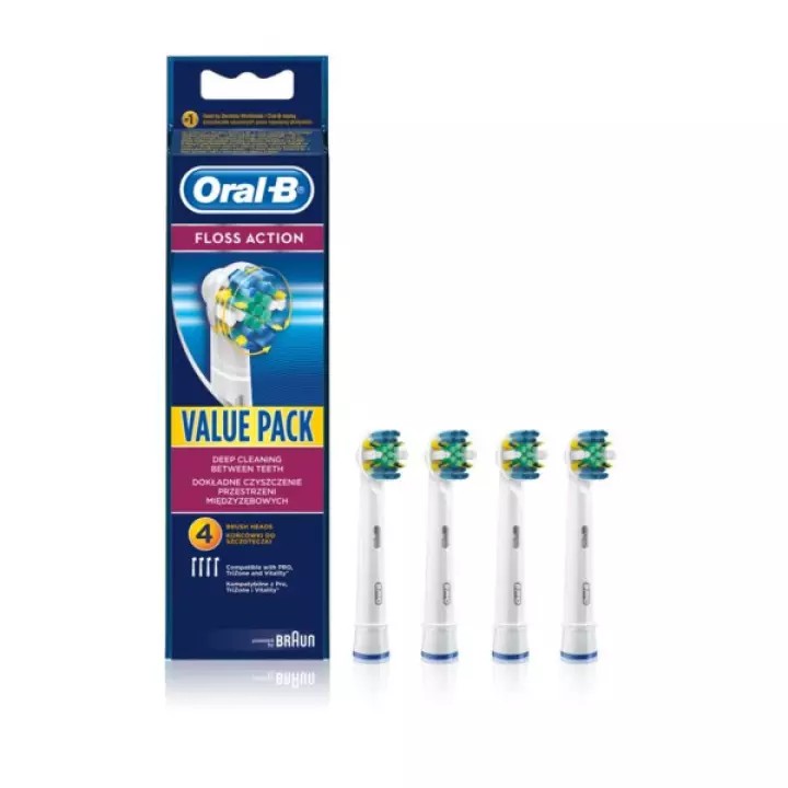 Đầu thay thế Oral-B Floss Action -Nhập khẩu Úc ( Hộp 4 cái)