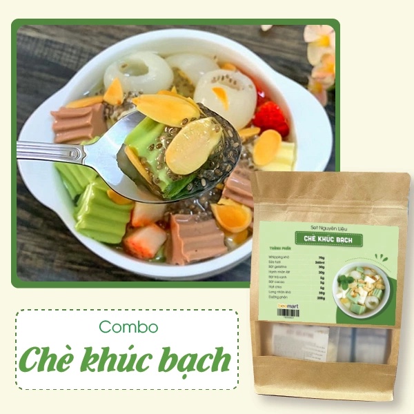 Set Chè Khúc Bạch - Set Nguyên Liệu cho 6 tô Chè Khúc Bạch siêu to khổng lồ chuẩn vị tại nhà