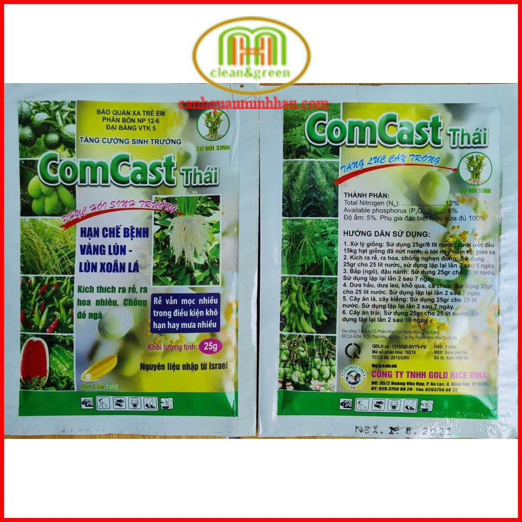 Chế phẩm Comcat kích hoạt tất cả các bộ phận và cả vòng đời Cây trồng giúp rễ, thân và lá phát triển nhiều và mập hơn.