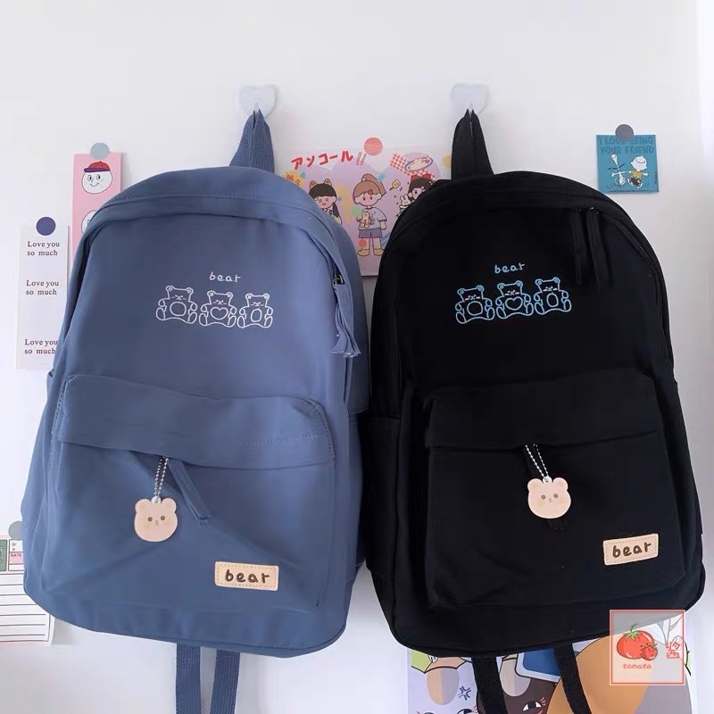 COMBO BALO BEAR + LOGO CÀI + KẸP GỖ, SỔ TAY MINI, STICKER DÁN,.. ] Chất DÀY DẶN CHỐNG THẤM NƯỚC