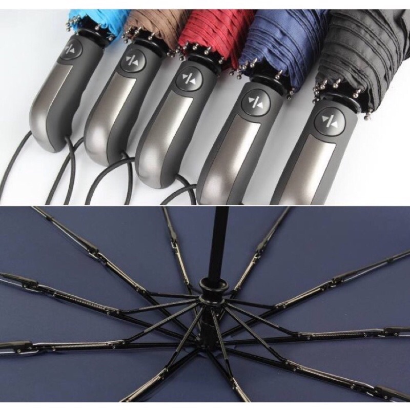 Ô Dù 10 Nan Size Lớn Đóng Mở Tự Động Bằng Nút Bấm Chống Tia UV - Ô Tự Động Cao Cấp Hàng Xuất Nhật
