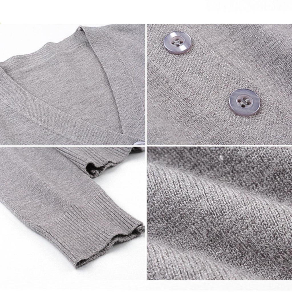 Áo len cardigan croptop nữ dáng ngắn tay dài khoác mỏng nhiều màu phong cách Hàn quốc nhẹ nhàng trẻ trung năng động AL11