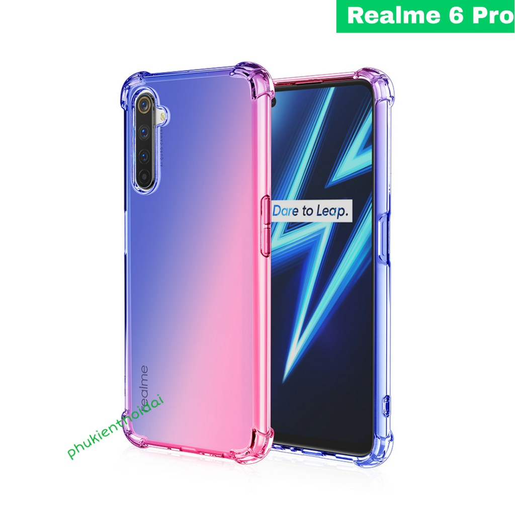 Ốp lưng Oppo Realme 6 Pro / Realme C35 dẻo TPU đa sắc nhiều màu chống sốc chống ố vàng cao cấp 2