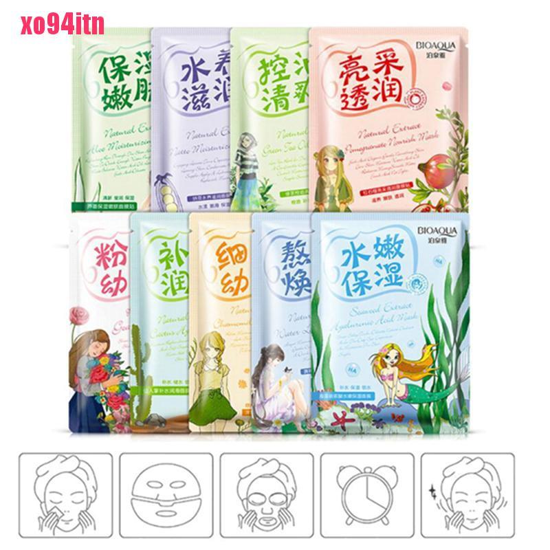 Bộ 10 Mặt Nạ Dưỡng Ẩm Chiết Xuất Lô Hội Tự Nhiên