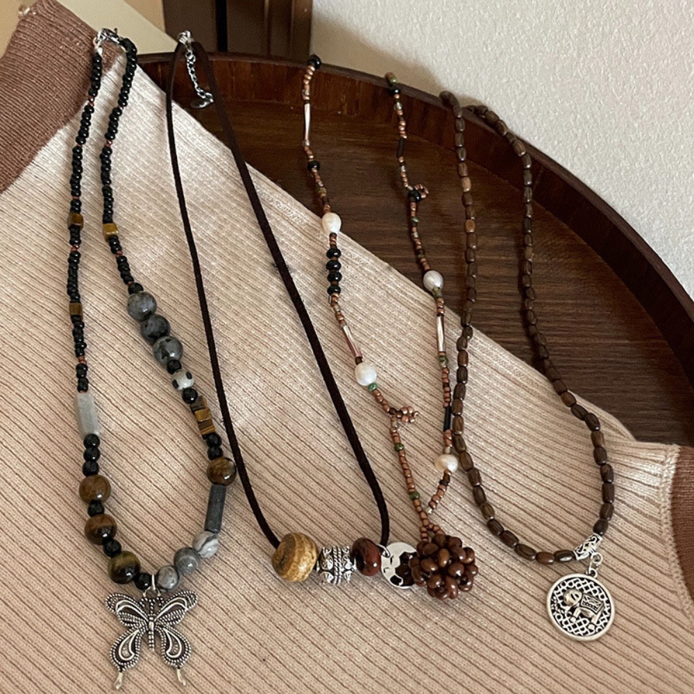 Vòng cổ Da Handmade Phong Cách Trung Hoa Cổ Điển Thời Trang Cho Nam Và Nữ