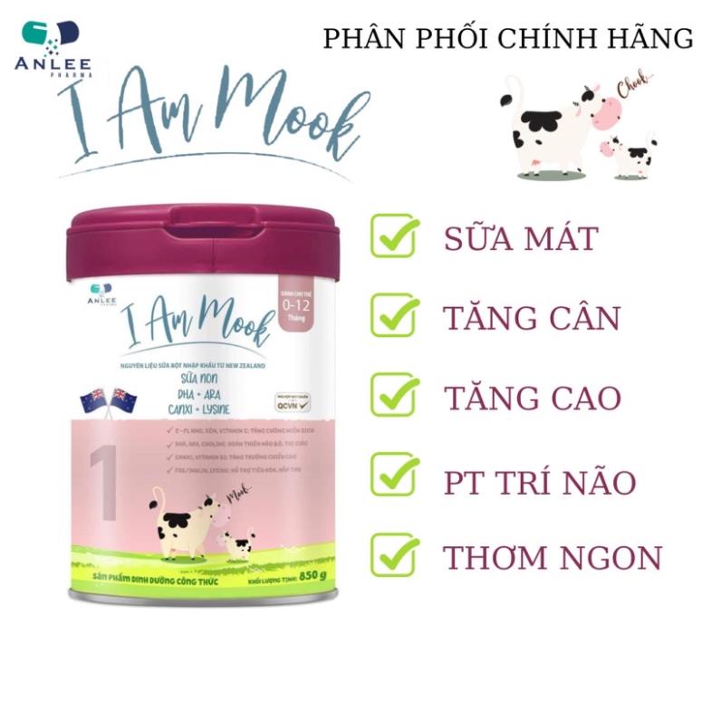 [TẶNG KÈM QUÀ] Sữa I AM MOOK SỐ 1 Lon 850g (Cho Bé Từ 0-12 Tháng Tuổi)
