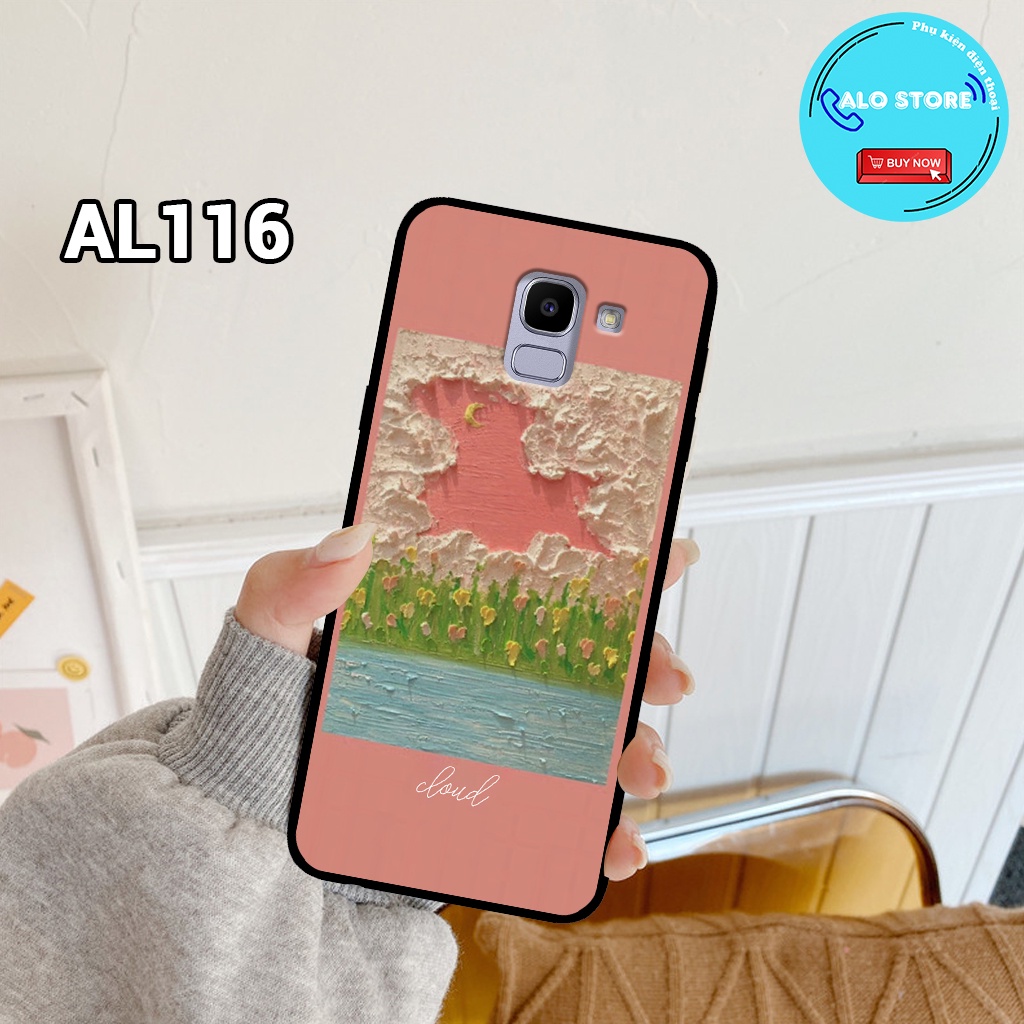 Ốp điện thoại SAMSUNG J6/ J6 PLUS - Ốp lưng Samsung in hình hoa vintage nữ tính,dễ thương