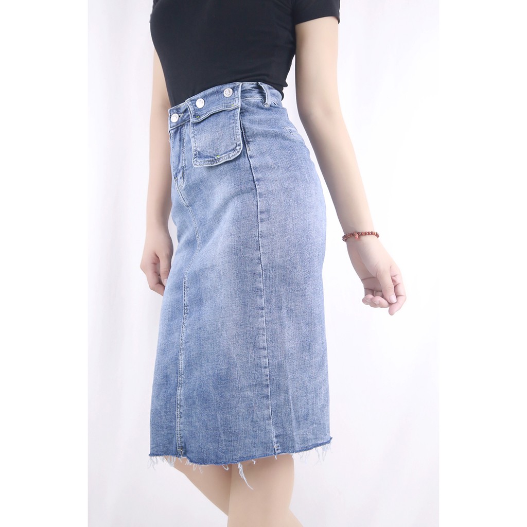 Chân váy đẹp, Váy Jean dài diện sang thu, Lịch sự và Quyến rũ | BigBuy360 - bigbuy360.vn