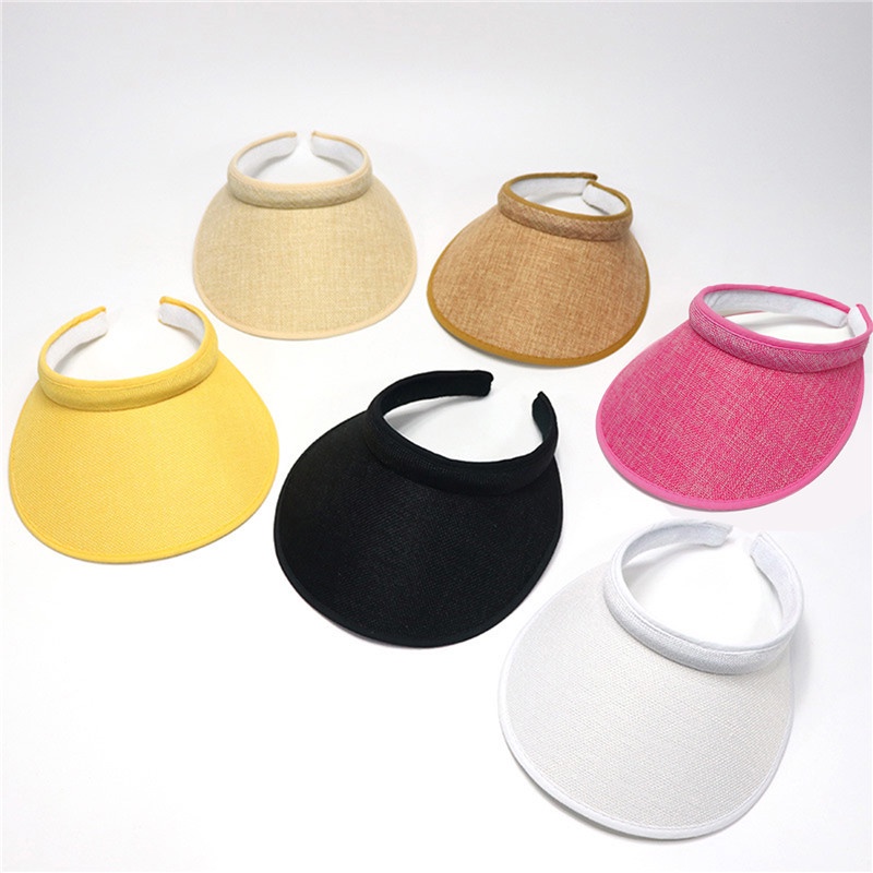 Mũ Lưỡi Trai Hở Chóp Bằng Vải Cotton Lanh Thời Trang Xuân Hè