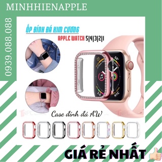 Case, ốp Apple Watch viền đính đá nhiều màu sang chảnh