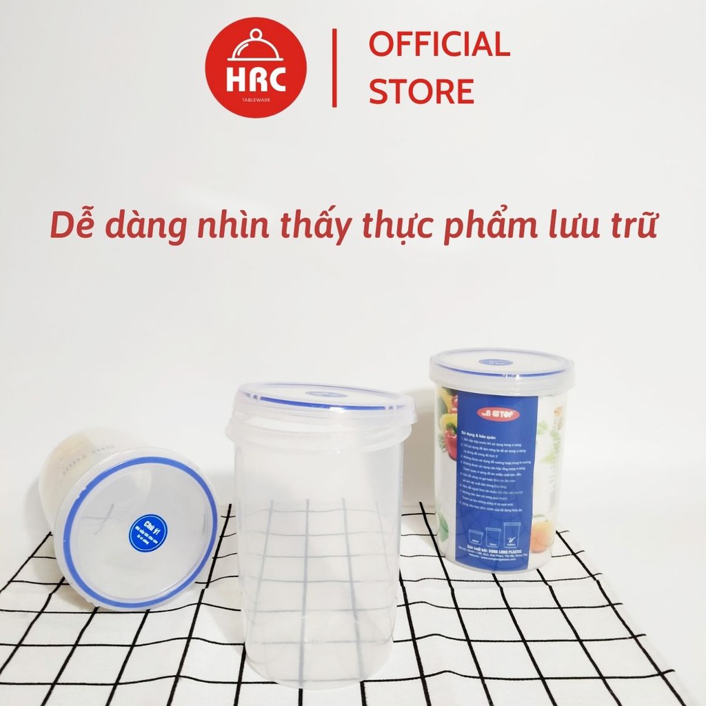HỘP THỰC PHẨM TRÒN 1000ML 2408 SONG LONG