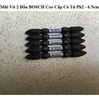Mũi Vít 2 Đầu BOSCH Chính Hãng Có Từ Ph2 6.5cm