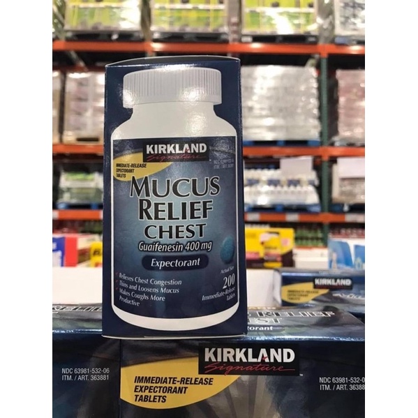 Bao đựng Mucus Relief Chest của Kirkland