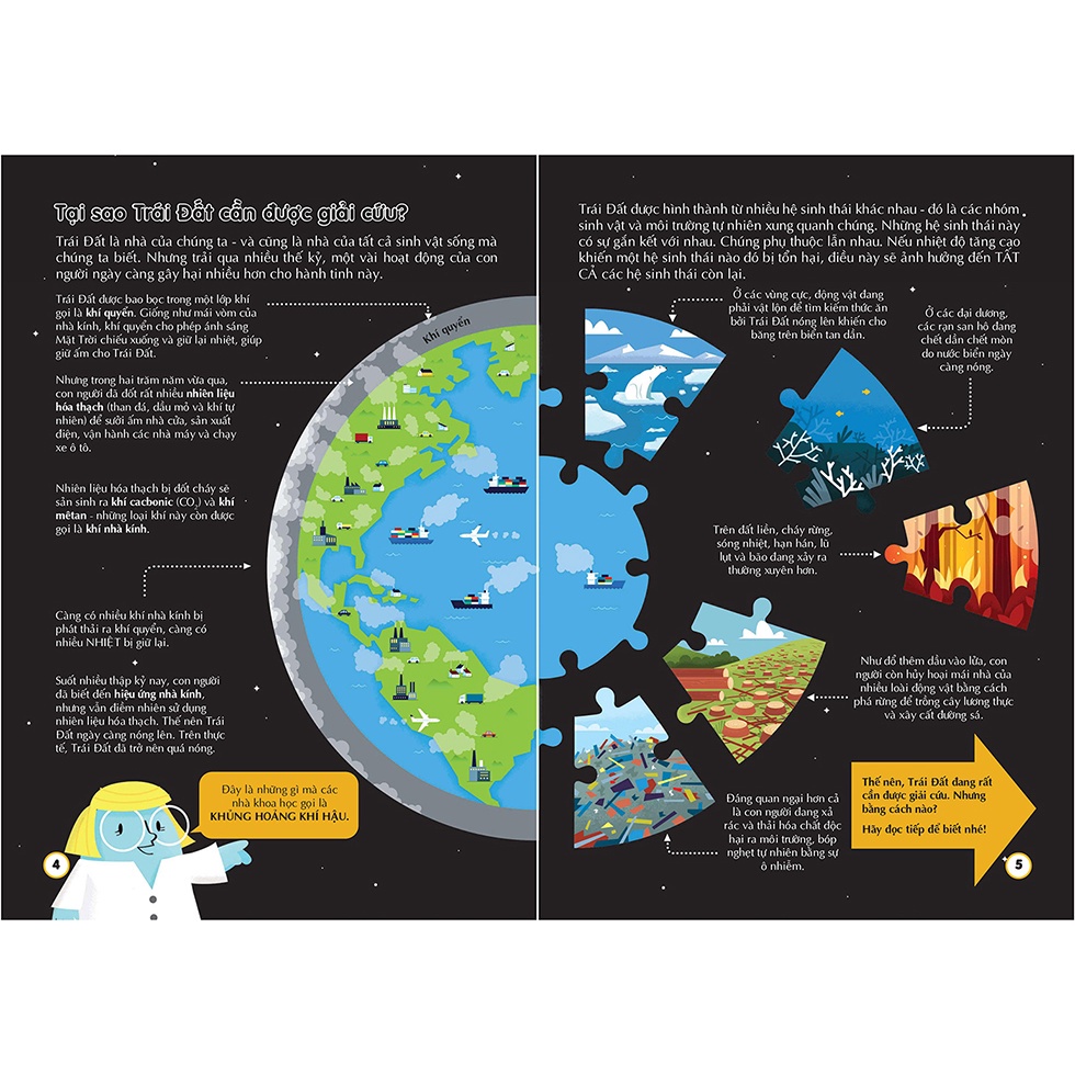 Sách - 100 Bí Ẩn Đáng Kinh Ngạc Về Giải Cứu Trái Đất - 100 Things To Know About Saving The Planet