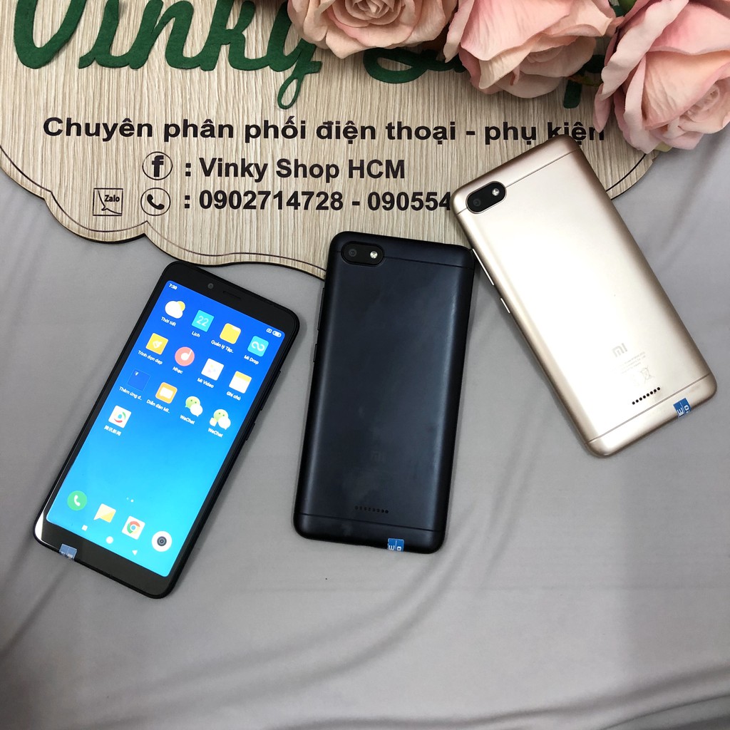 Điện thoại Xiaomi Redmi 6A - Ram 2G Rom 16G có tiếng Việt,CH play