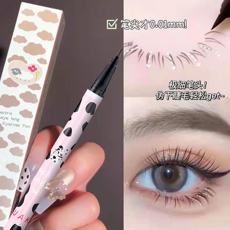 Bút Kẻ Mắt Dạng Lỏng Ngòi Dày 0.1mm Chống Thấm Nước Bền Màu