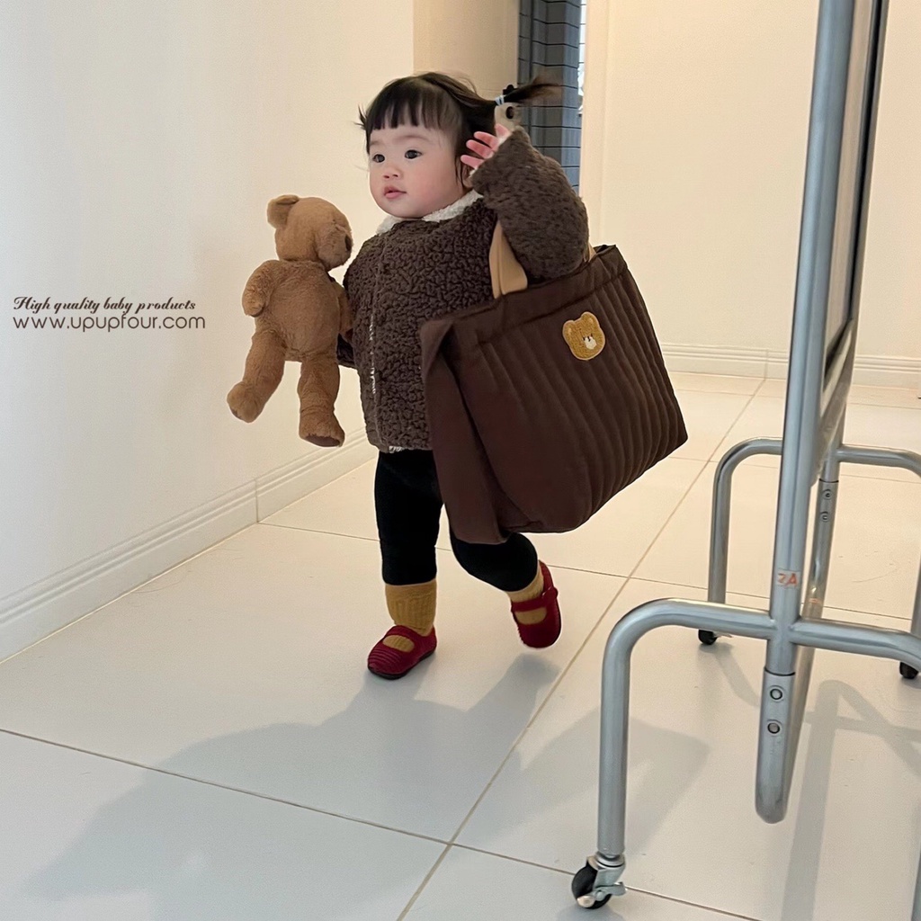 Túi đeo vai đa năng thêu họa tiết thời trang 2022 cho mẹ bé