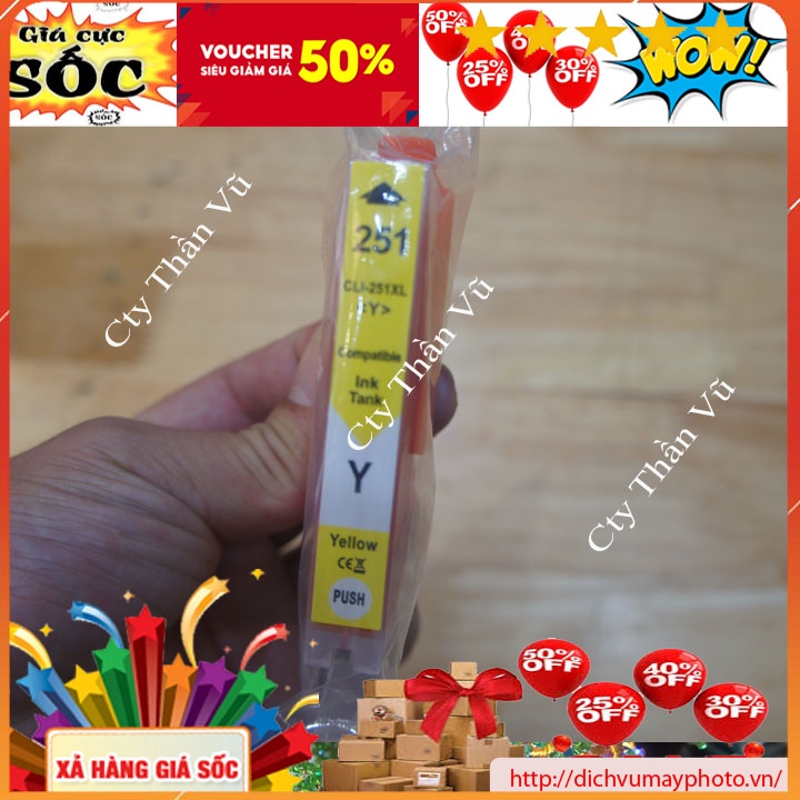 Thỏi mực dẫn mực ngoài máy in màu canon IX 6820 PIXMA MG5420 MG6420 MG5422 MG5520 MG5522 hàng chuẩn Kholinhkienmayin