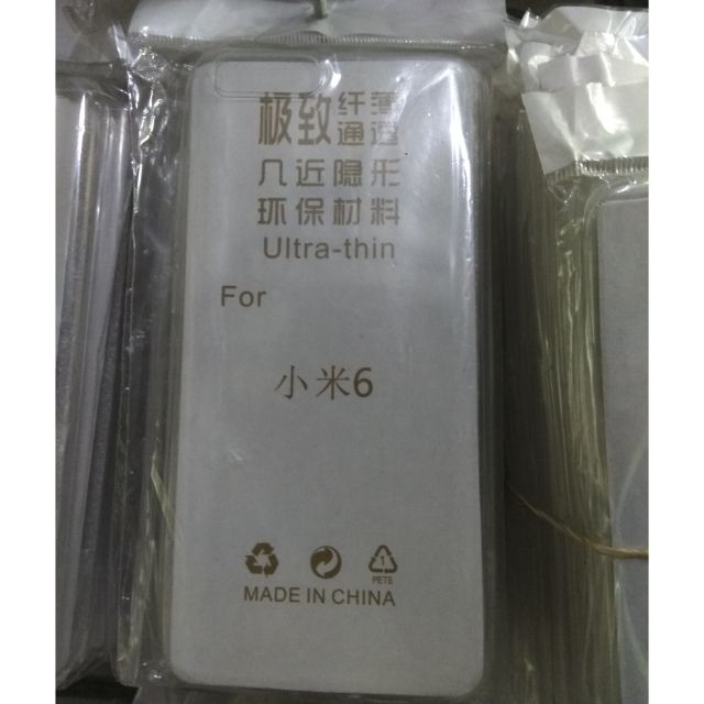 Bộ 3 ốp dẻo trong suốt Xiaomi mi 6