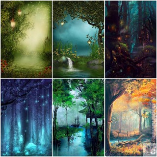 Bộ 6 Áp phích - Poster Phong Cảnh Forest - Rừng Rậm 2