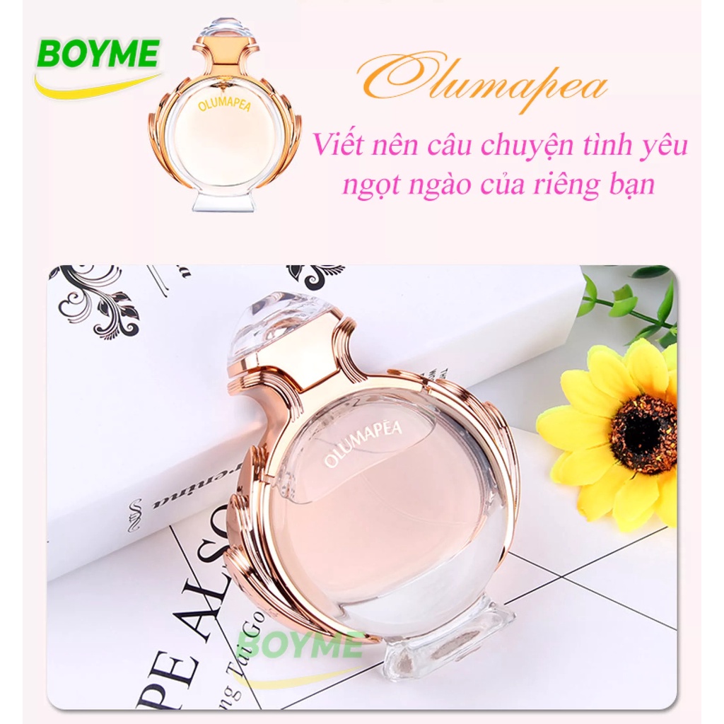 Nước hoa nữ cao cấp chính hãng thơm lâu Olumapea hương thơm ngọt ngào khó cưỡng, để lại ấn tượng khó phai, thể tích 90ml