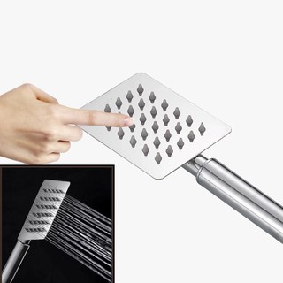 BÁT SEN TẮM CẦM TAY VUÔNG INOX 304 BÓNG