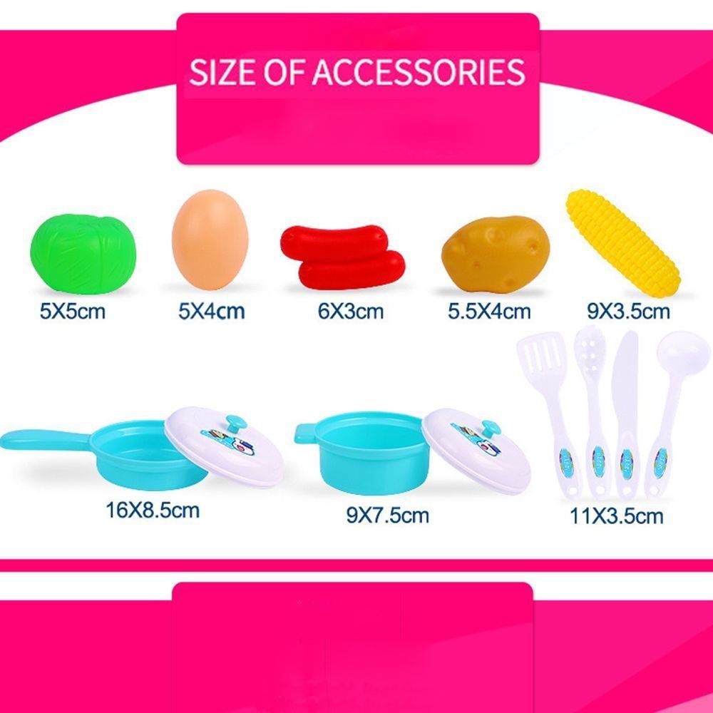 Bộ đồ chơi nấu ăn bằng nhựa thông minh sáng tạo dành cho bé