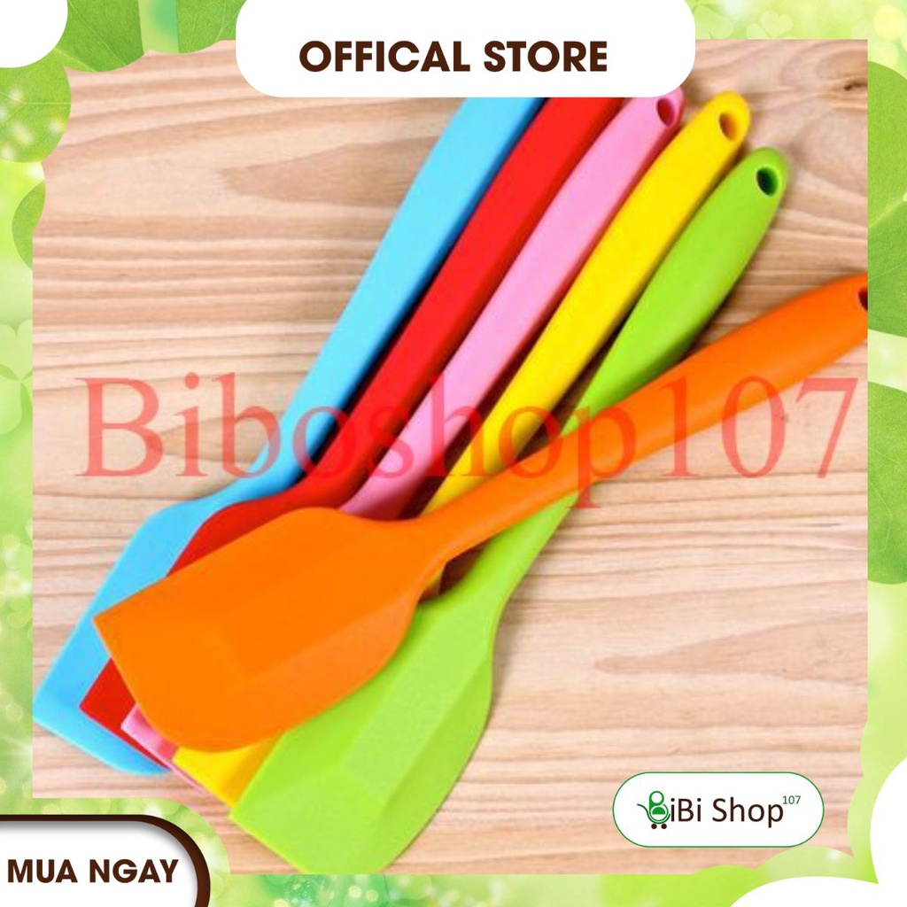 🎶 Cây vét bột spatula silicon đúc 21cm (Phới silicon)🎶 