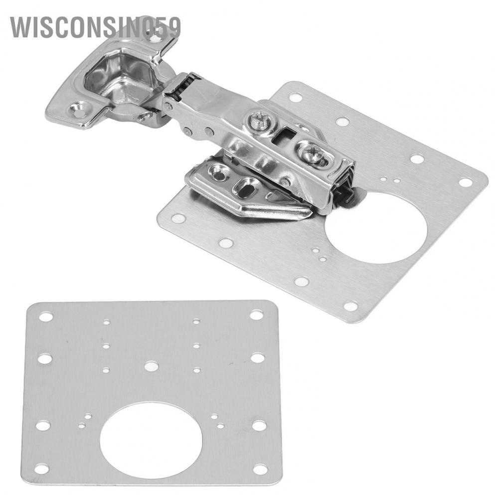 Wisconsin059 Hinge Repair Plate Stainless Steel Maintenance Accessory Set Kit for Doo