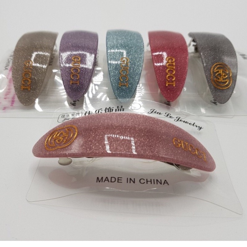 Kẹp tóc nhũ chữ G cho nữ