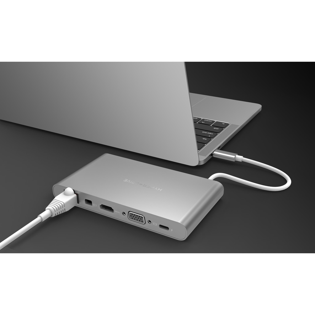 Cổng chuyển HYPERDRIVE ULTIMATE 11port USB-C HUB cho MACBOOK PRO, PC & DEVICES - GN30 -  Hàng Chính Hãng