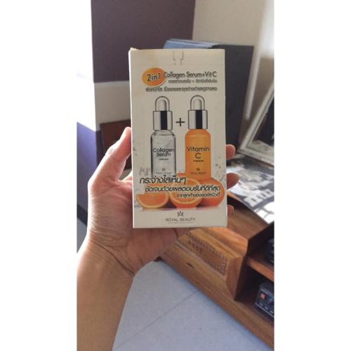 SERUM dưỡng da COLLAGENE + VITAMIN C 2IN1 THÁI LAN[ Hàng thailand Chính Hãng ]