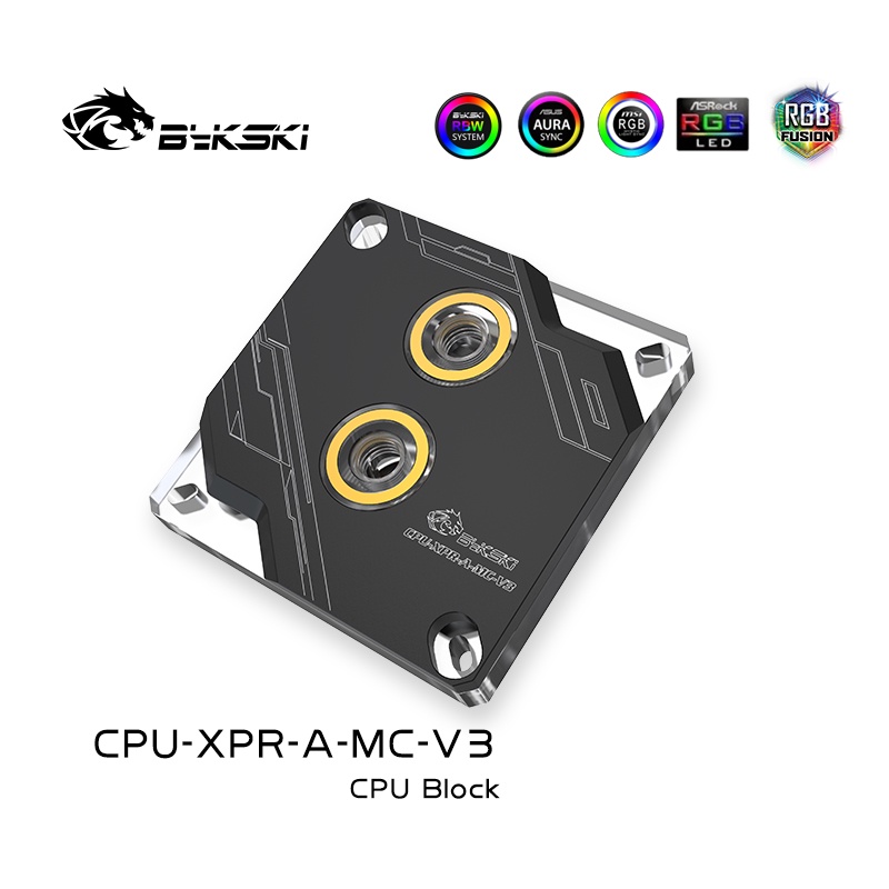 Đế tản nhiệt nước custom Block CPU Bykski CPU-XPR-A-MC-V3. SK 115x, 1200, 1700