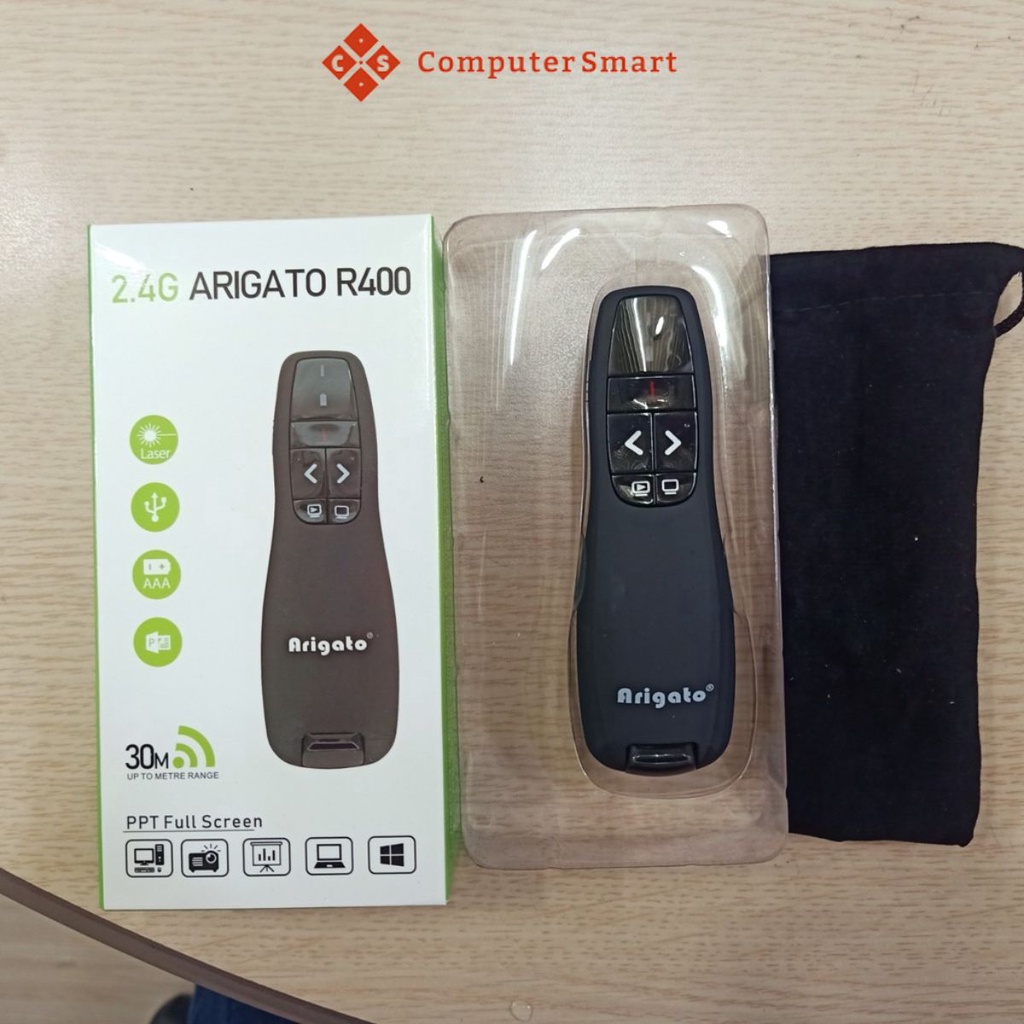 Bút Trình Chiếu, Bút lazer Arigato R400 Chính Hãng. chiếu xa, rõ nét, tặng kèm pin