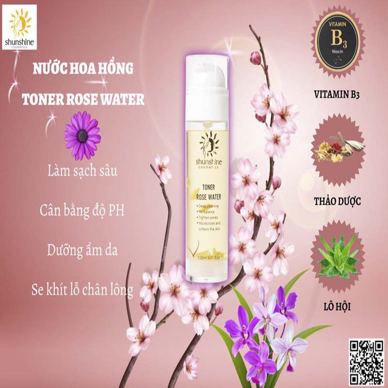 Shunshine Cosmetics nước hoa hồng cân bằng cho da 110ml | BigBuy360 - bigbuy360.vn