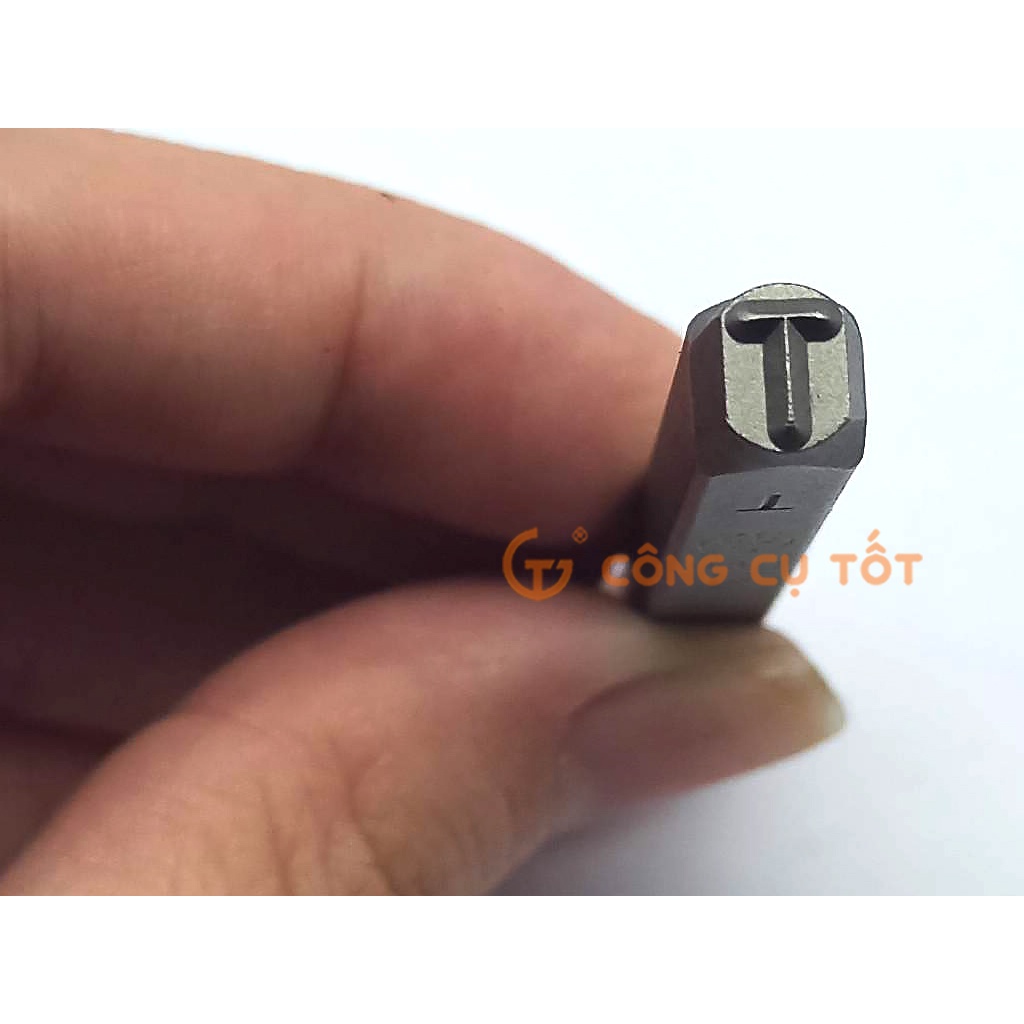 Bộ đóng chữ xuôi TOP khắc chữ nổi trên bề mặt kim loại ( bộ 2, 3, 4, 5, 6mm)